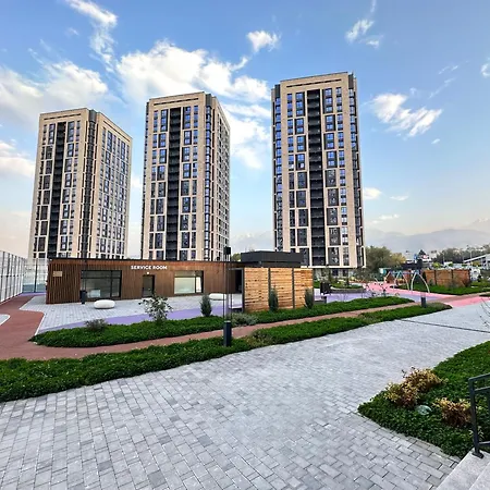 2-Room Apartment Жк Комфорт Сити Near Mega, Flat 15 Almaty Exterior photo
